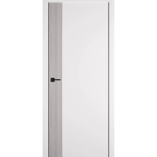 Дверь межкомнатная ВФД Урбан ВР Эмалекс белый / Дуб каменный, глухое полотно, кромка